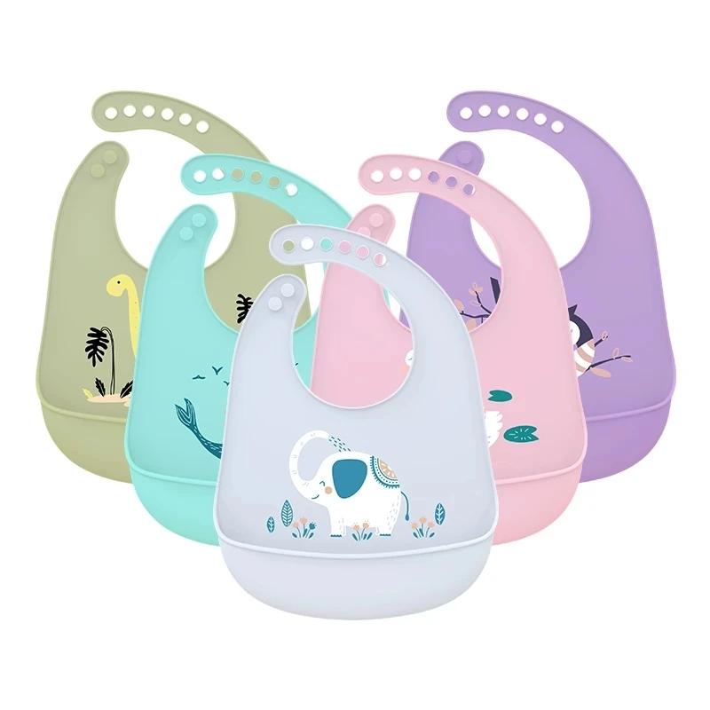 Wholesale Customized Printed Pattern Comfortable Soft Bpa Free Baby Food Feeding Bib Waterproof Baby Silicone Bib, Customized color
Wholesale Customized Printed Pattern Comfortable Soft Bpa Free Baby Food Feeding Bib Waterproof Baby Silicone Bib, Customized color
