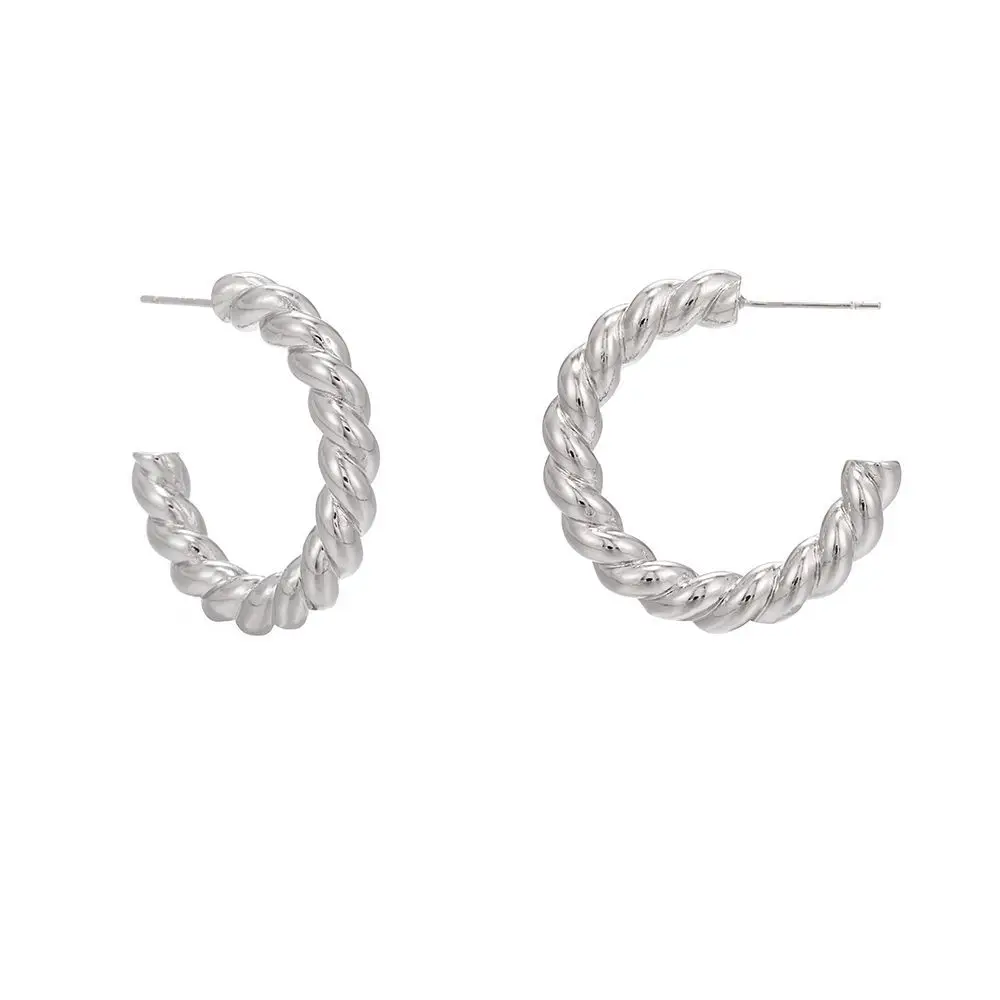 New Twisted Big Earrings 18K Real Gold Color Plated Jewelry Thread Big Ear Ring C-Shaped Earring For Women Party Jewelry
New Twisted Big Earrings 18K Real Gold Color Plated Jewelry Thread Big Ear Ring C-Shaped Earring For Women Party Jewelry
