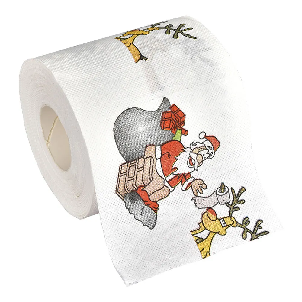 Santa Elk Chimney Print Toilet Paper Colored Roll Paper Creative Christmas Tissue Paper Christmas Napkin
Santa Elk Chimney Print Toilet Paper Colored Roll Paper Creative Christmas Tissue Paper Christmas Napkin