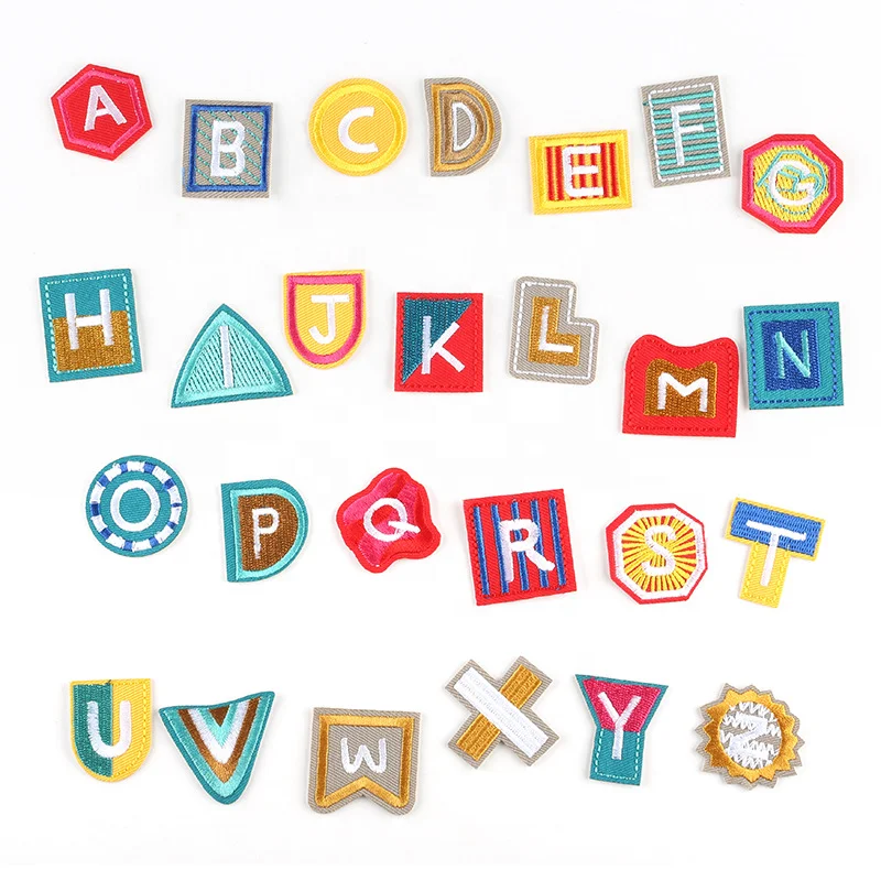 Heat Press Custom Badge Embroidery Patch sew on alphabet letter patch patch Applique for Clothing Bags Clothes
Heat Press Custom Badge Embroidery Patch sew on alphabet letter patch patch Applique for Clothing Bags Clothes