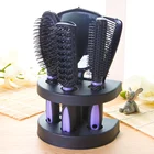 Hair Brush Set with Detangling Nylon Pins Massage Paddle Brush Cushion Hair Combs Hair Dryer Brush for Women Men Kids Girls