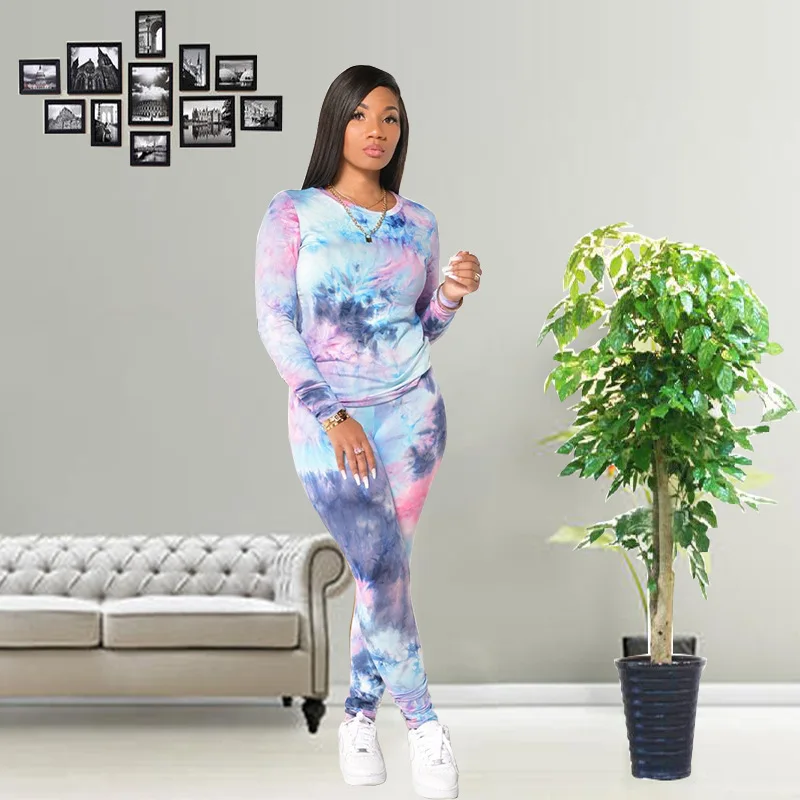 New arrival spring/fall long tie-dyed off shoulder fashion 2 pcs casual suit 2021 two piece set, Different color
New arrival spring/fall long tie-dyed off shoulder fashion 2 pcs casual suit 2021 two piece set, Different color