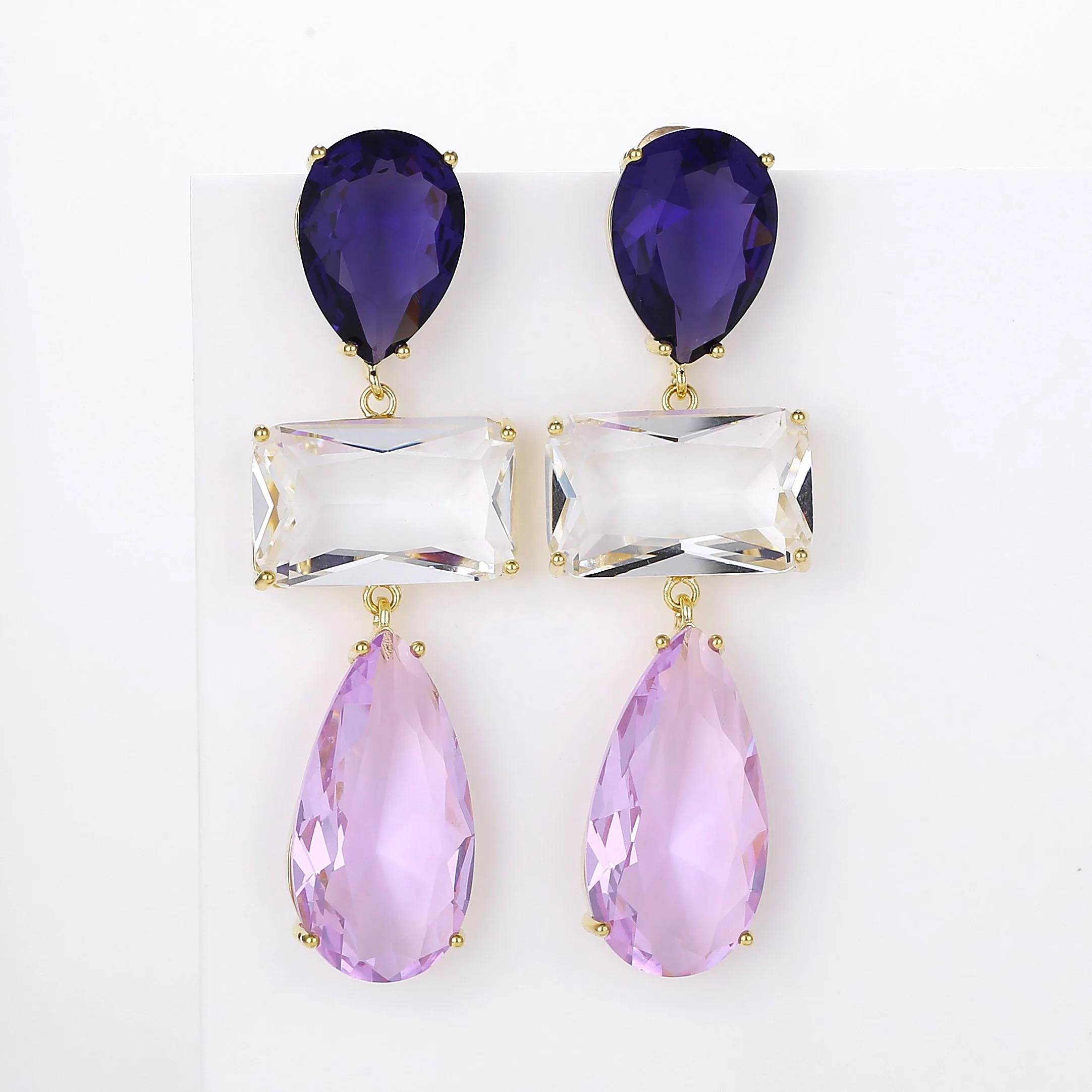 Water Drop Zircon Earrings Large Geometric Glass Beads Drop Earrings Luxury Women Wedding Charms Jewelry XIUMEIYIZU Export
Water Drop Zircon Earrings Large Geometric Glass Beads Drop Earrings Luxury Women Wedding Charms Jewelry XIUMEIYIZU Export