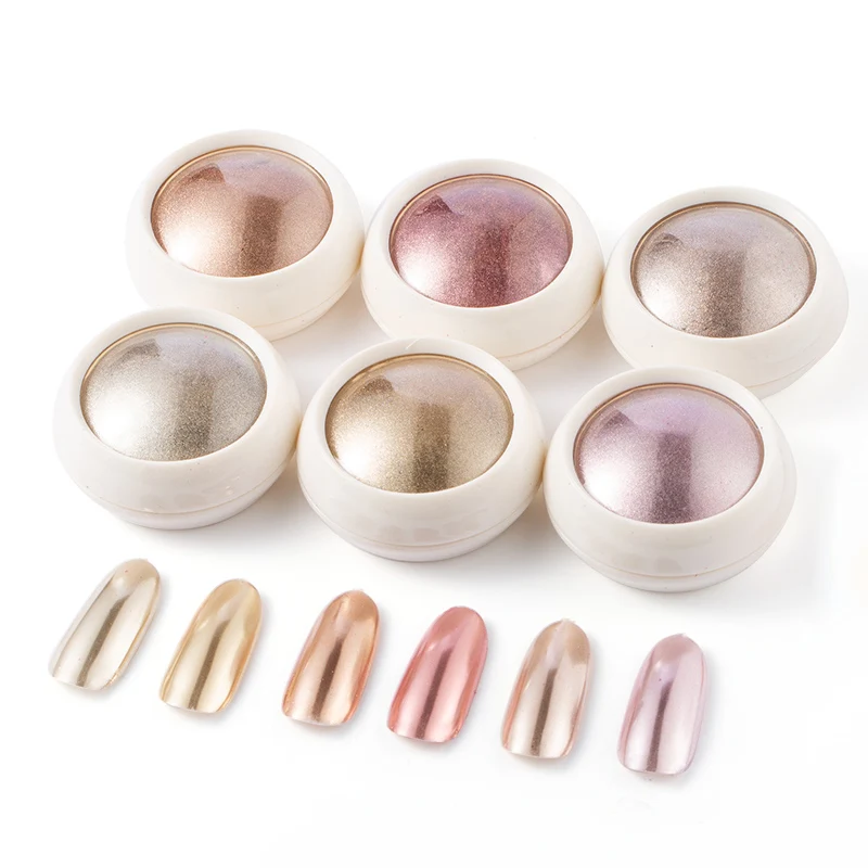 Luxurious 6 colors light metallic nail art pigment luxury gold sliver mirror nail powder
Luxurious 6 colors light metallic nail art pigment luxury gold sliver mirror nail powder