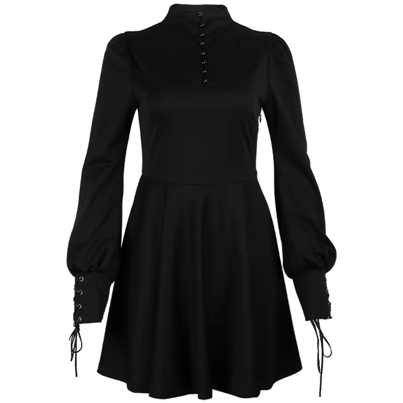 Spring Autumn Streetwear Mini Gasual Dresses Gothic Punk Fashion Sexy Female Long Sleeve High Waist Temperament Slim Black Full, Shown
Spring Autumn Streetwear Mini Gasual Dresses Gothic Punk Fashion Sexy Female Long Sleeve High Waist Temperament Slim Black Full, Shown
