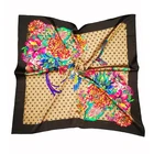 Factory Direct Custom Digital Printed Design Hand Crimping Shawl Women Logo Print Silk Scarf