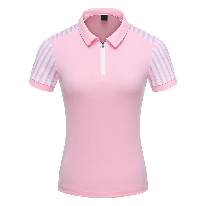 Custom Ladies Printing Short Sleeve Golf Tshirt Female Leisure Summer Wear Bulk Women Pink Polo Shirt, Customized color
Custom Ladies Printing Short Sleeve Golf Tshirt Female Leisure Summer Wear Bulk Women Pink Polo Shirt, Customized color