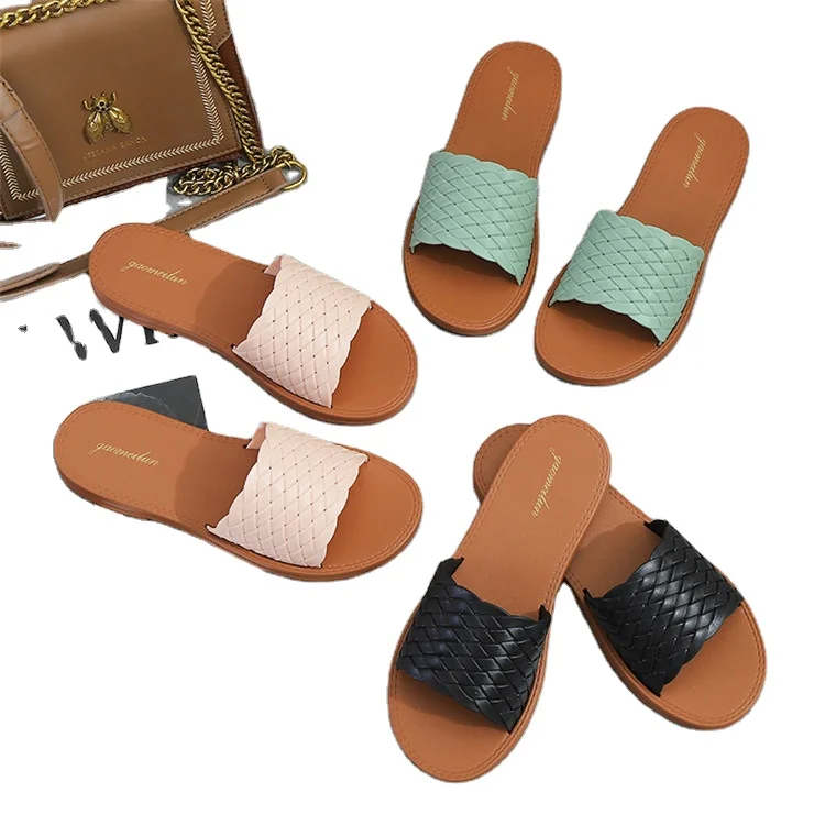 2021 new female ladies pu leather comfortable one strap flat slippers sandals beach shoes comfort for women
2021 new female ladies pu leather comfortable one strap flat slippers sandals beach shoes comfort for women