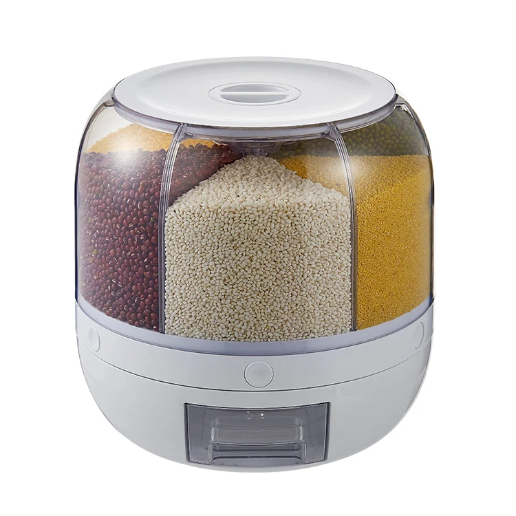 Rotating Automatic Rice Dispenser Container Food Storage Box Plastic Cereal Dispenser Storage Box, White
Rotating Automatic Rice Dispenser Container Food Storage Box Plastic Cereal Dispenser Storage Box, White