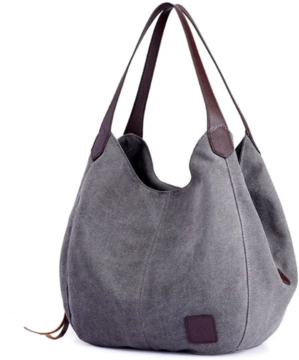 Hobo Canvas Shoulder Bags Women's Multi-pocket Handbag Casual Tote Purse, 5 colors
Hobo Canvas Shoulder Bags Women's Multi-pocket Handbag Casual Tote Purse, 5 colors