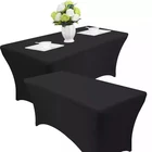 Factory White 6ft/8ft Stretch Spandex Table Cover Spandex Wedding Tablecloths Lycra Spandex Table Covers