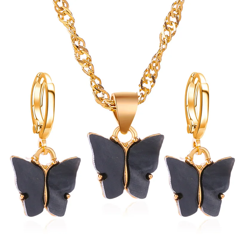 HPX mas butterfly fashion insect shape chains For Women Pendant Jewelry Accessories gold color earrings and Necklace set Gift
HPX mas butterfly fashion insect shape chains For Women Pendant Jewelry Accessories gold color earrings and Necklace set Gift