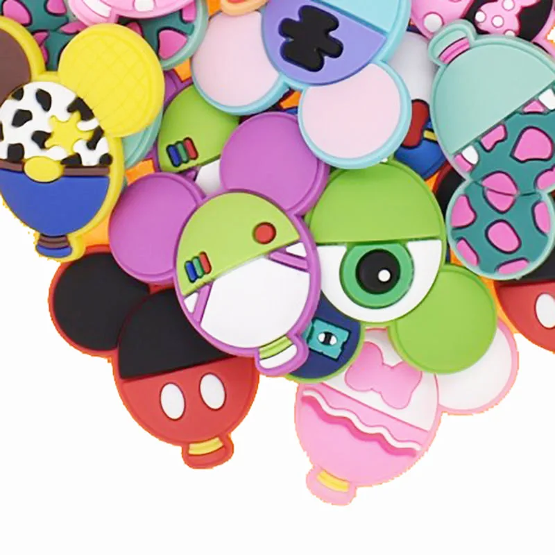 2021 custom cartoon PVC Mickey Balloon designer charms shoe charms for DIY bracelet and decorations, As picture
2021 custom cartoon PVC Mickey Balloon designer charms shoe charms for DIY bracelet and decorations, As picture