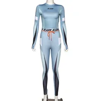 High elastic letter print Fitness tracksuit woman 2 piece set skinny Long sleeves crop Top slim Leggings Sportswear Suit
High elastic letter print Fitness tracksuit woman 2 piece set skinny Long sleeves crop Top slim Leggings Sportswear Suit
