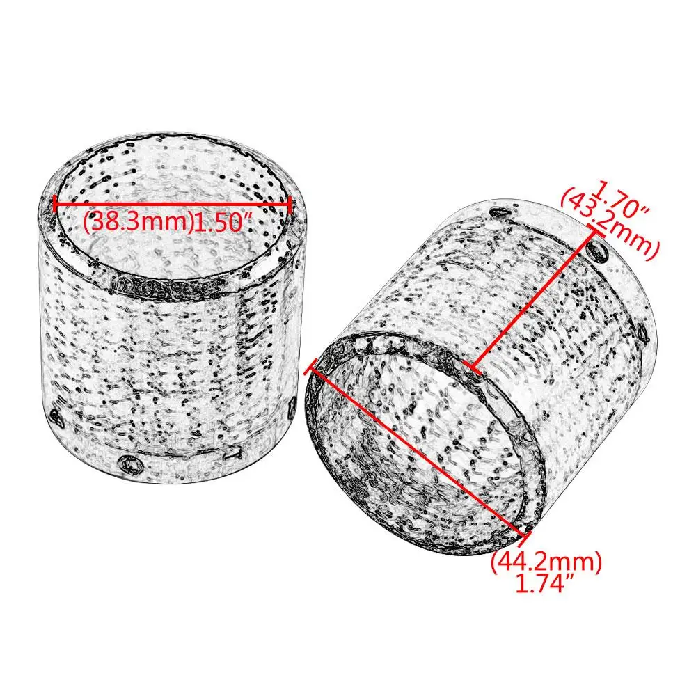 Motorcycle Header Muffler Exhausts Gaskets Exhaust Silencer Muffler Gaskets Fit for Harley Sportster 1200 48 72 XL Softail 17-Up