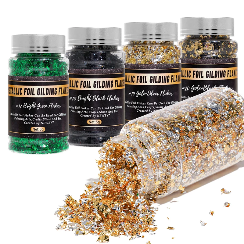 Colorful Shinny Aluminum Sparkles Gold Foil Paper Gorgeous Nail Glitter Nail Art Decoration, Colors as pictures
Colorful Shinny Aluminum Sparkles Gold Foil Paper Gorgeous Nail Glitter Nail Art Decoration, Colors as pictures