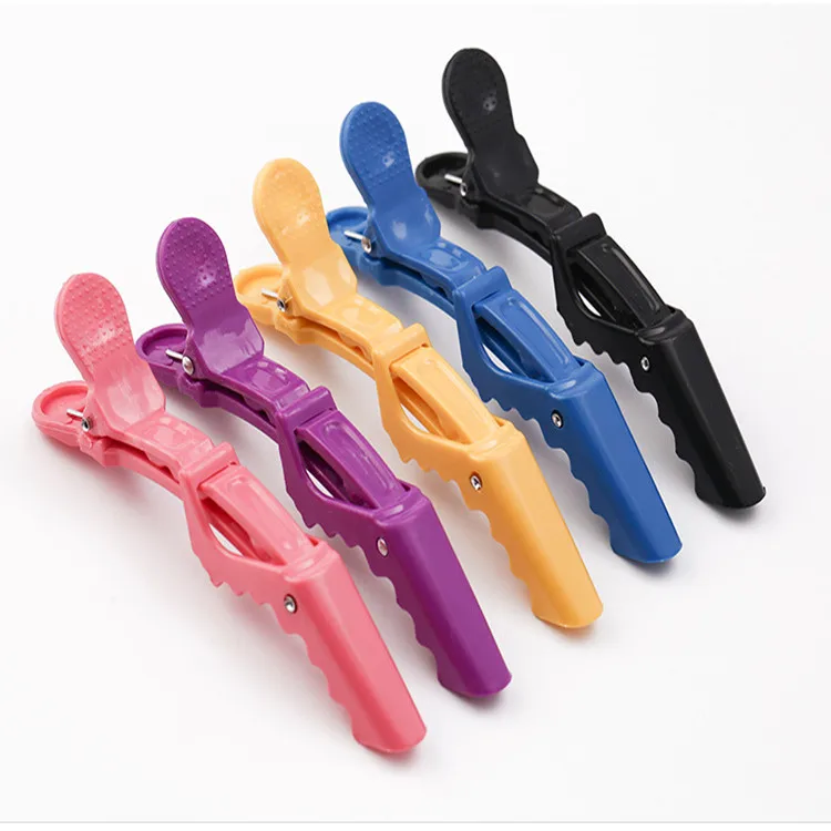 Factory Direct Sale Beauty Salon Supplies Glossy Crocodile Hairpin Plastic Color Duckbill Hair Clip Special Barber Clip, White,purple,green
Factory Direct Sale Beauty Salon Supplies Glossy Crocodile Hairpin Plastic Color Duckbill Hair Clip Special Barber Clip, White,purple,green