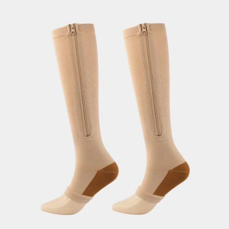 Women and Men 20-30mmhg Athletic Toeless Toe Open footless Socks Zip Medical Compression Zipper Copper Socks
Women and Men 20-30mmhg Athletic Toeless Toe Open footless Socks Zip Medical Compression Zipper Copper Socks