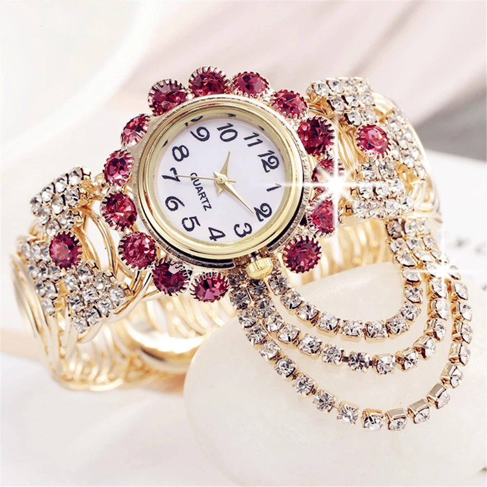 

2020 Top Brand Luxury Rhinestone Bracelet Watch Women Watches Ladies Wristwatch Relogio Feminino Reloj Mujer Montre Femme Clock