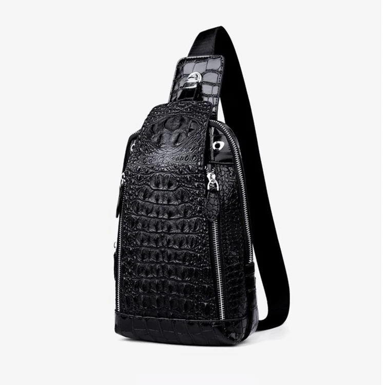 Fashion design top layer cowhide crocodile chest bag black vintage classical genuine leather men chest bag
Fashion design top layer cowhide crocodile chest bag black vintage classical genuine leather men chest bag