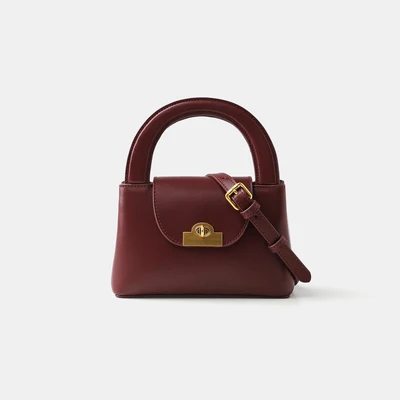 2020 New Lady Crossbody Bags Elegant Shoulder Mini Bag Fashion Genuine Leather Bags High Quality Handbags For Ladies, Red madder and black
2020 New Lady Crossbody Bags Elegant Shoulder Mini Bag Fashion Genuine Leather Bags High Quality Handbags For Ladies, Red madder and black