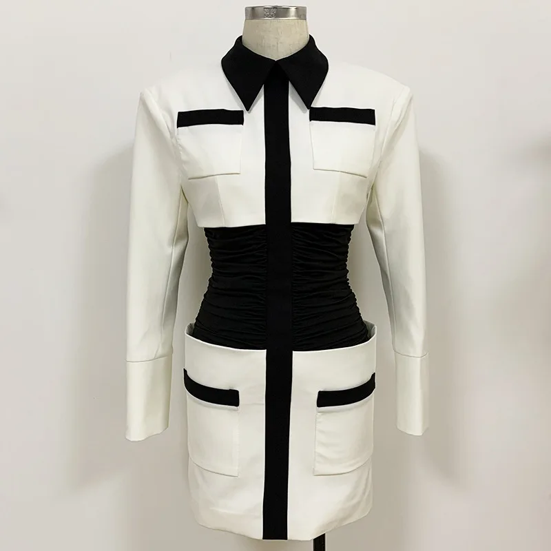 2020 new arrivals autumn winter elegant women luxury ruched contrast color women blazer suit dresses
2020 new arrivals autumn winter elegant women luxury ruched contrast color women blazer suit dresses