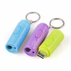 Promotional USB Rechargeable Mini Torch with Red Laser Pointer