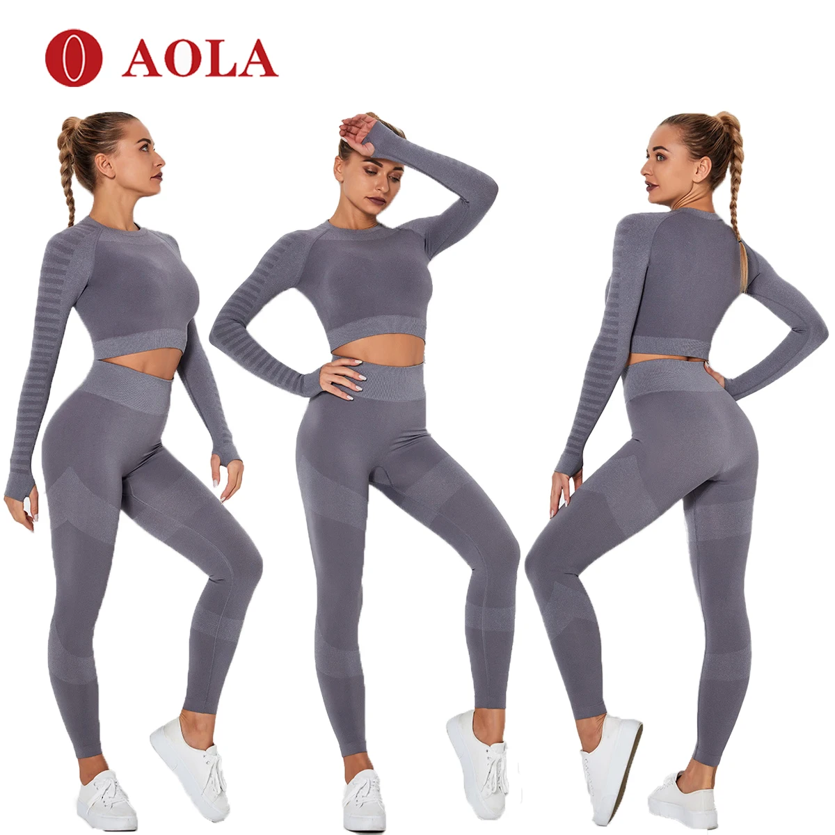 AOLA Pants Leggings Seamless Suit With Long sleeve Top Women Wear Fitness Yoga Matching Sets
AOLA Pants Leggings Seamless Suit With Long sleeve Top Women Wear Fitness Yoga Matching Sets