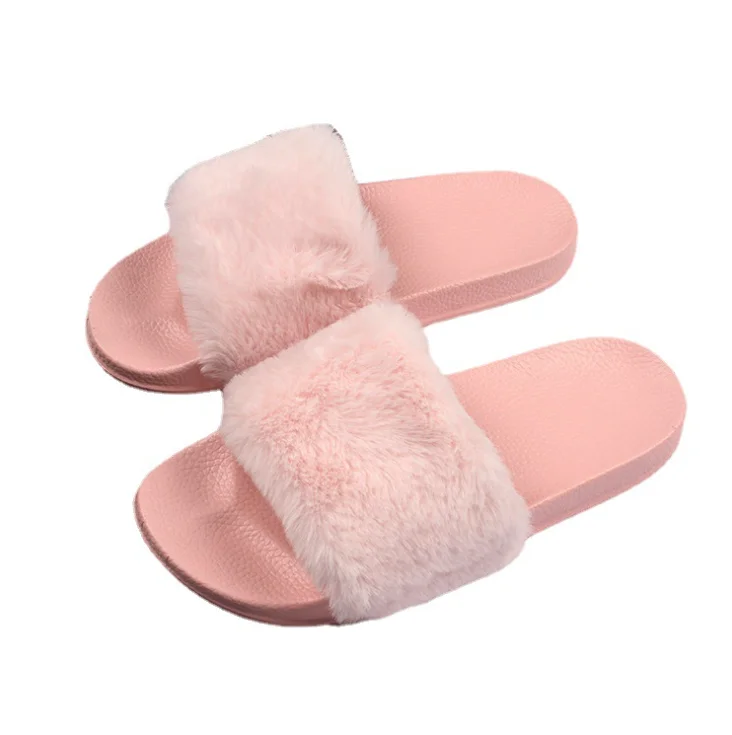 Wholesale Fashionable Faux Fur Warm Indoor Winter Flats Female Furry House Slides Slippers For Women With Cheap Price, Custom
Wholesale Fashionable Faux Fur Warm Indoor Winter Flats Female Furry House Slides Slippers For Women With Cheap Price, Custom