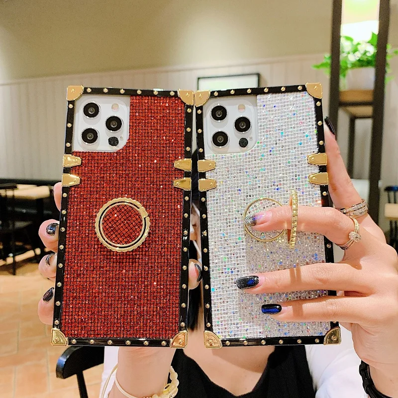 bling diamond luxury square mobile phone case for iphone 11 12 pro max, for iphone 12 square diamond case with ring
bling diamond luxury square mobile phone case for iphone 11 12 pro max, for iphone 12 square diamond case with ring
