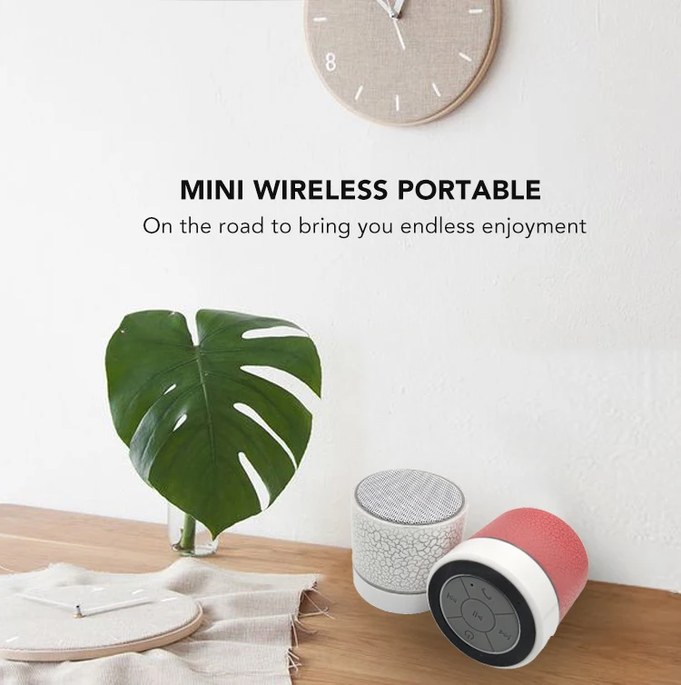 Hot Sale Portable Mini Dj Abs Wireless Card Bluetooth Speaker With round Hands Free Calls Support - ANKUX.COM