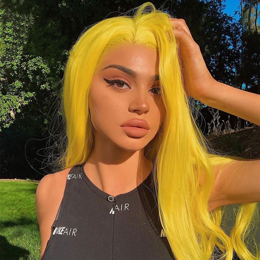 Yellow Synthetic Hair Wigs with Natural Hairline Long Wavy Affordable Glueless Lace Front Wigs for Women
Yellow Synthetic Hair Wigs with Natural Hairline Long Wavy Affordable Glueless Lace Front Wigs for Women