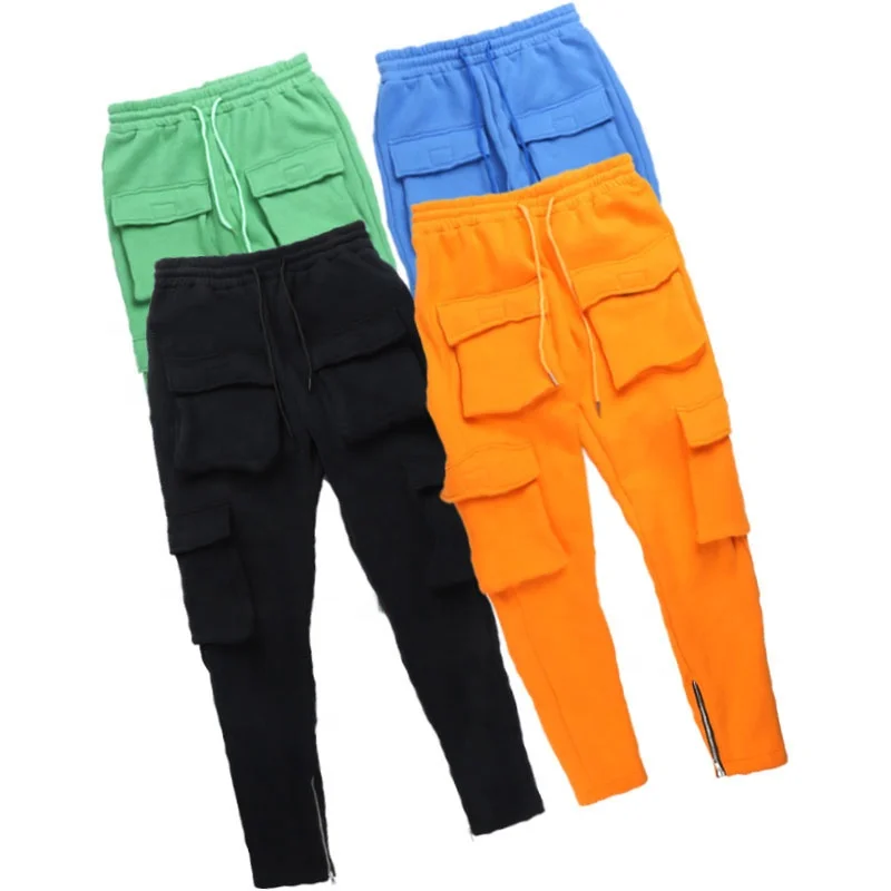 New Street Style Multi-Pockets Long Pants Men Sweat Pants Zipper Cuffs Men's Trousers
New Street Style Multi-Pockets Long Pants Men Sweat Pants Zipper Cuffs Men's Trousers