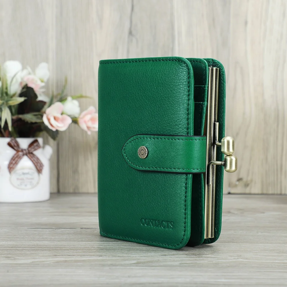 Full grain genuine leather RFID Women Metal Frame Small Wallet ladies card holder wallets and purses for women fashionable
Full grain genuine leather RFID Women Metal Frame Small Wallet ladies card holder wallets and purses for women fashionable