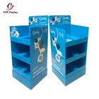 Wholesale China Factory Custom 4 Tiers Cardboard Display Case For Video Games Holder, Cardboard Game Display Stand