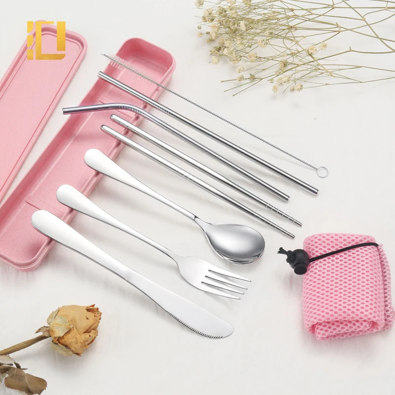 Eco Friendly Stainless Steel Portable Reusable Outdoor Cutlery For Travel Camping School, Customized
Eco Friendly Stainless Steel Portable Reusable Outdoor Cutlery For Travel Camping School, Customized