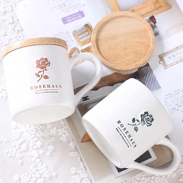 Y-Sublimation blanks custom embossed rose ceramic mugs with bamboo lid for coffee, White
Y-Sublimation blanks custom embossed rose ceramic mugs with bamboo lid for coffee, White