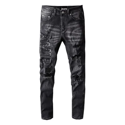 MWNSZ5 Men's denim jeans personalized hole trend jeans for men retro worn stitching mens jeans 2021
MWNSZ5 Men's denim jeans personalized hole trend jeans for men retro worn stitching mens jeans 2021