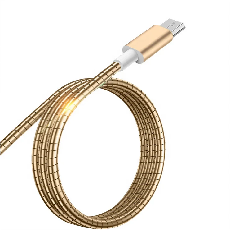 1m charging and data sync USB Spring Cable Stainless Steel for iphone charger cable, Silver, black, gold etc
1m charging and data sync USB Spring Cable Stainless Steel for iphone charger cable, Silver, black, gold etc