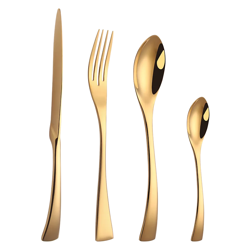 Shiny Surface Bright Matte Superior Quality Food Grade Reusable Fork And Spoon Golden Flatware Stainless Steel Cutlery Set, Gold
Shiny Surface Bright Matte Superior Quality Food Grade Reusable Fork And Spoon Golden Flatware Stainless Steel Cutlery Set, Gold