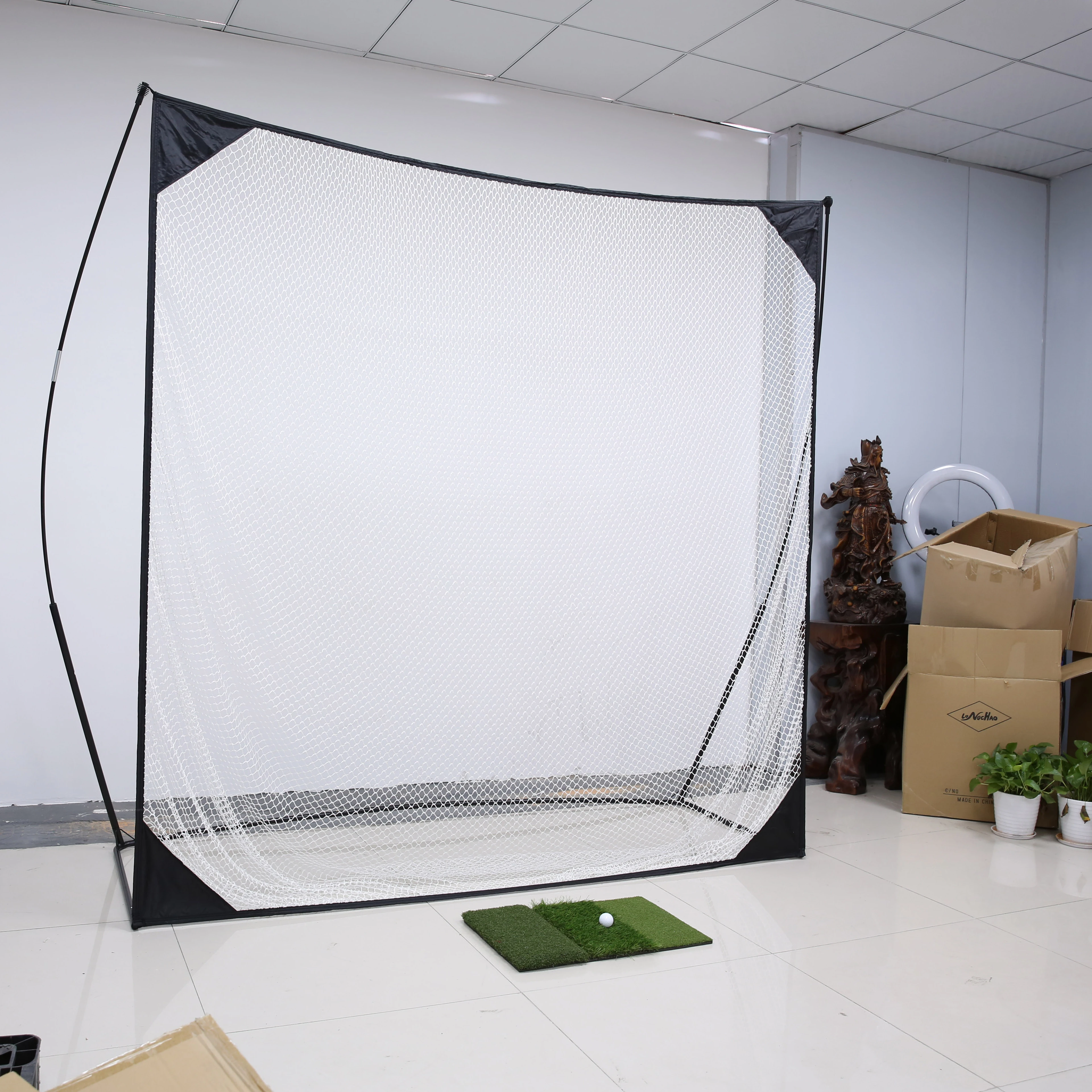 Manufacturers Wholesale Golf Tent Practice Net Outdoor/Indoor Can Be Customized OEM Logo Golf Practice Net, White and black
Manufacturers Wholesale Golf Tent Practice Net Outdoor/Indoor Can Be Customized OEM Logo Golf Practice Net, White and black