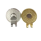 Gold Golf Club Custom Gold Golf Club Ball Marker With Magnetic Hat Clip Ready Made