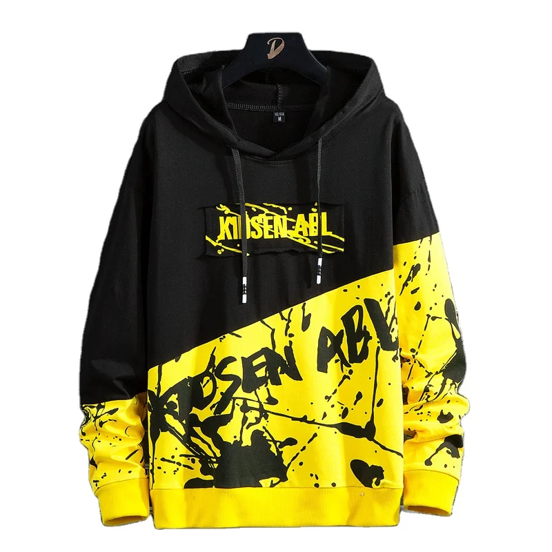 High street Men Hoodie 2021 New Letter Print Hooded Sweatshirts Mens Patchwork Hip Hop Hoodies High Street Fashion Tops students
High street Men Hoodie 2021 New Letter Print Hooded Sweatshirts Mens Patchwork Hip Hop Hoodies High Street Fashion Tops students