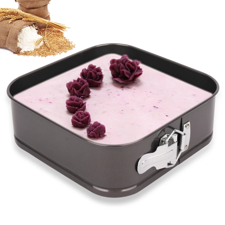 BAKEST Black Non Stick Square Shape Cake baking moulds with Removable Bottom
BAKEST Black Non Stick Square Shape Cake baking moulds with Removable Bottom