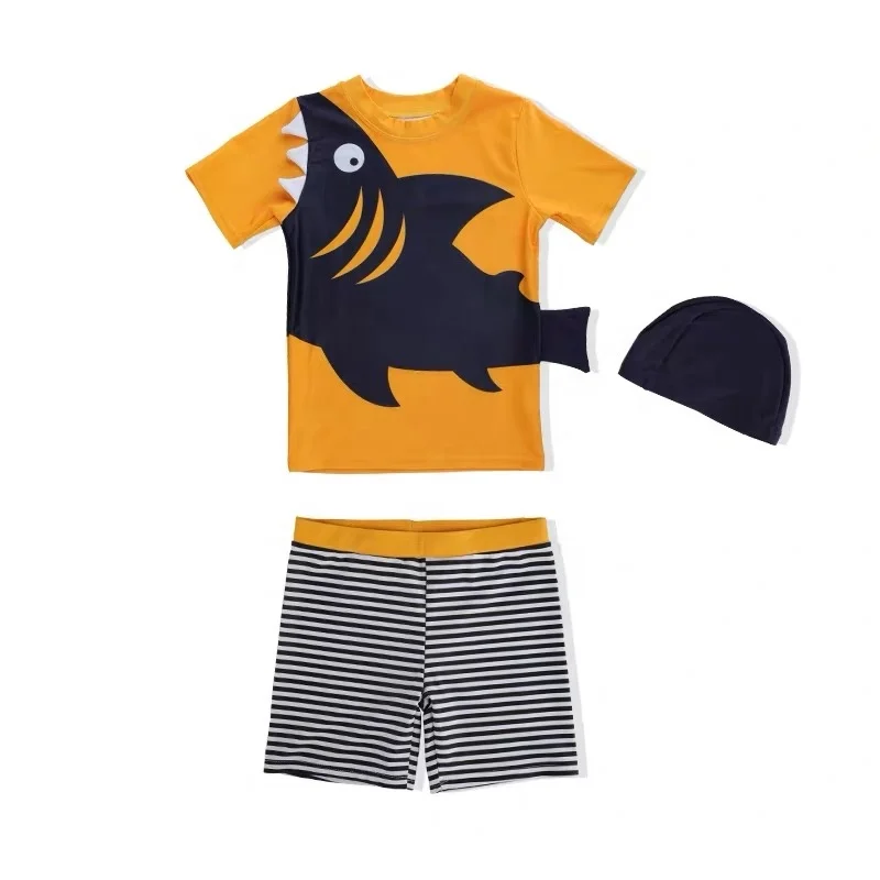 Baby Boys Two Piece Swimsuits Rash Guard Short Sleeve Shark Bathing Suit Swimwear Sets with Hat UPF 50+ for Kids
Baby Boys Two Piece Swimsuits Rash Guard Short Sleeve Shark Bathing Suit Swimwear Sets with Hat UPF 50+ for Kids