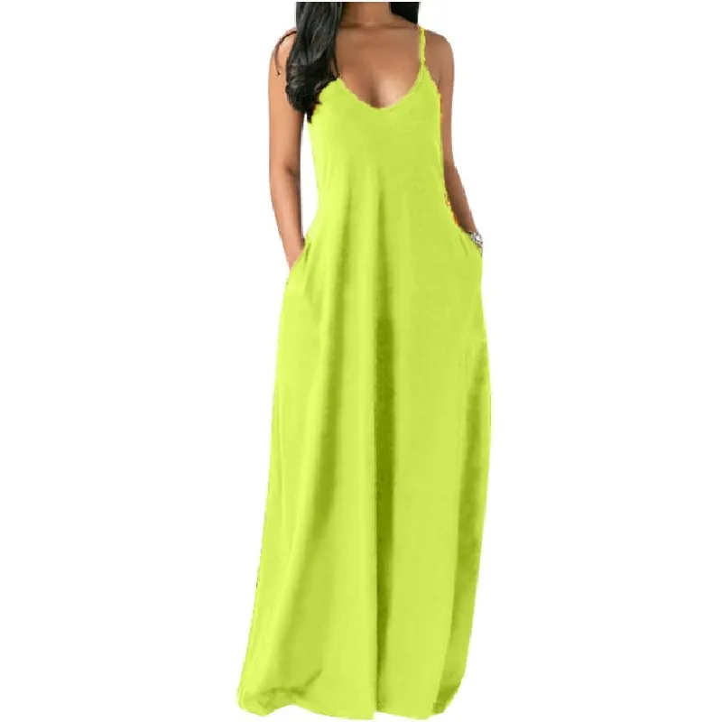 X1115 New Arrival Elegant Ladies Casual Long Slip Dress Sleeveless Loose Summer Women Maxi Evening Dresses 
X1115 New Arrival Elegant Ladies Casual Long Slip Dress Sleeveless Loose Summer Women Maxi Evening Dresses