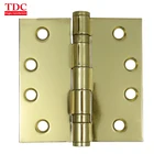 CH454534 Polished Brass Square Corner Commercial Ball Bearing Door Hinges