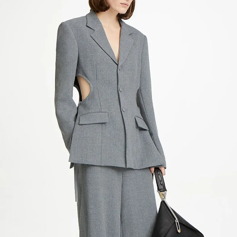 2021 new fashion women dew waist design casual fashion blazer office ladies jacket
2021 new fashion women dew waist design casual fashion blazer office ladies jacket