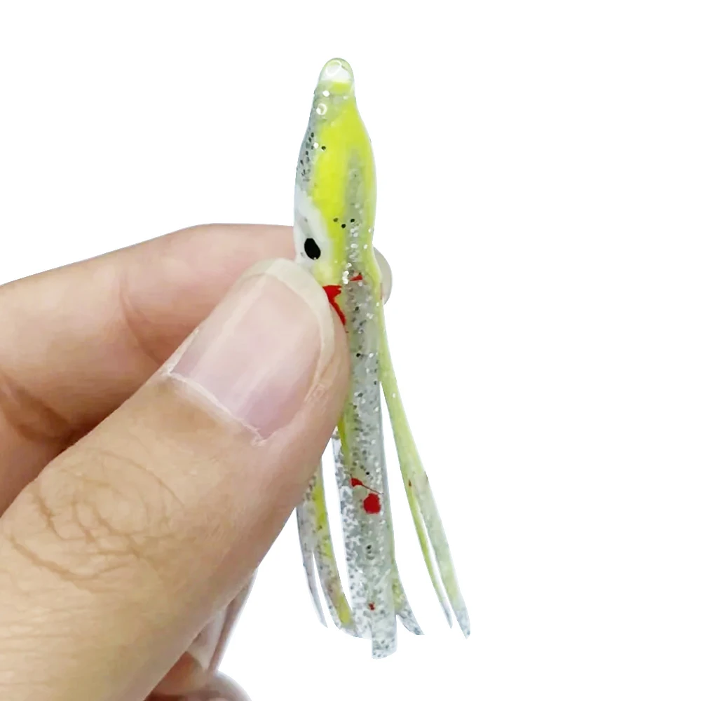

Newbility 6cm 1g soft plastic silicone squid skirt octopus tuna lure, Customizable