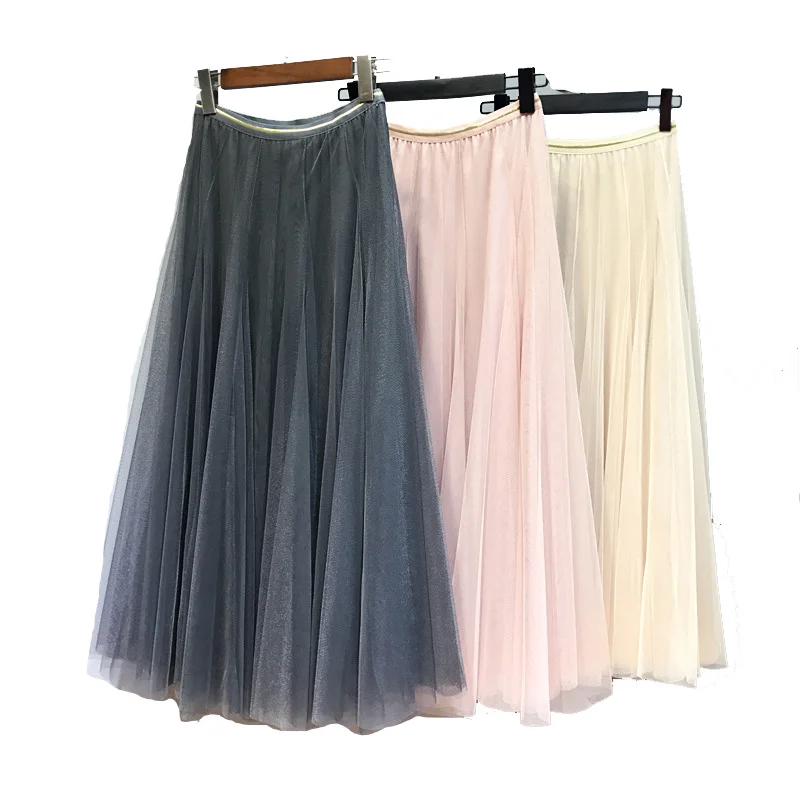 spring Summer Vintage Skirts Womens Elastic High Waist Tulle Mesh Skirt Long Pleated Tutu Skirt
spring Summer Vintage Skirts Womens Elastic High Waist Tulle Mesh Skirt Long Pleated Tutu Skirt